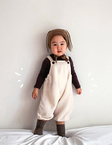 Poppy Dungarees Cream