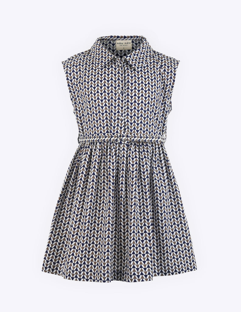 Patterned Shirt Dress