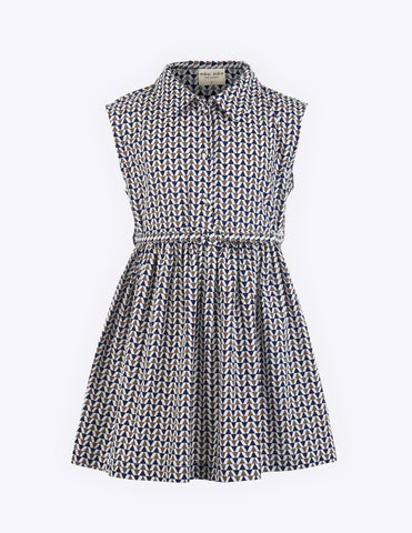 Patterned Shirt Dress