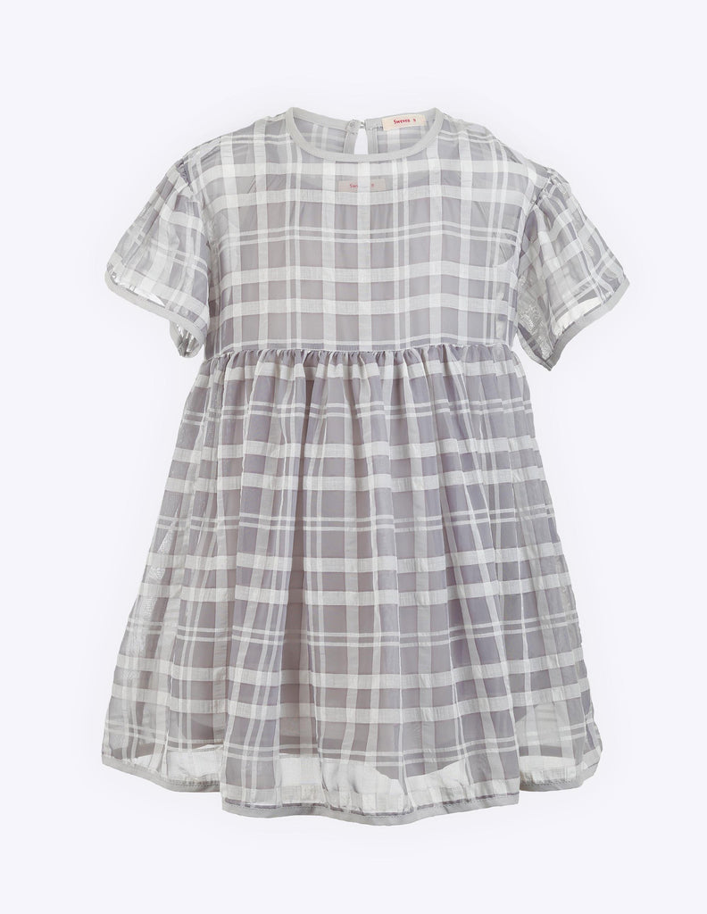 Tartan Dress Grey