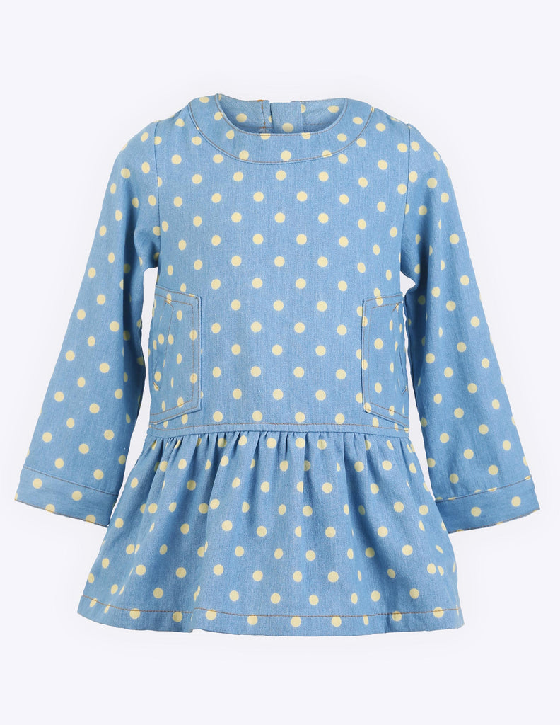 Polkadot Barrel Sleeve Dress