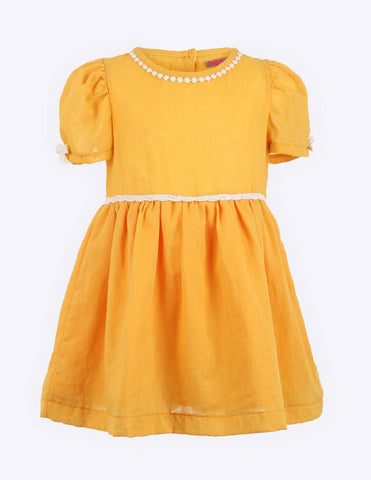 Cap Sleeve Dress Tangerine