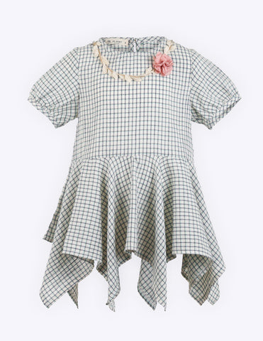 Frilled Flannel Dress