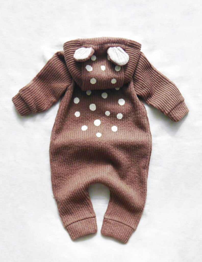 Bambi Hooded Jumpsuit Grey