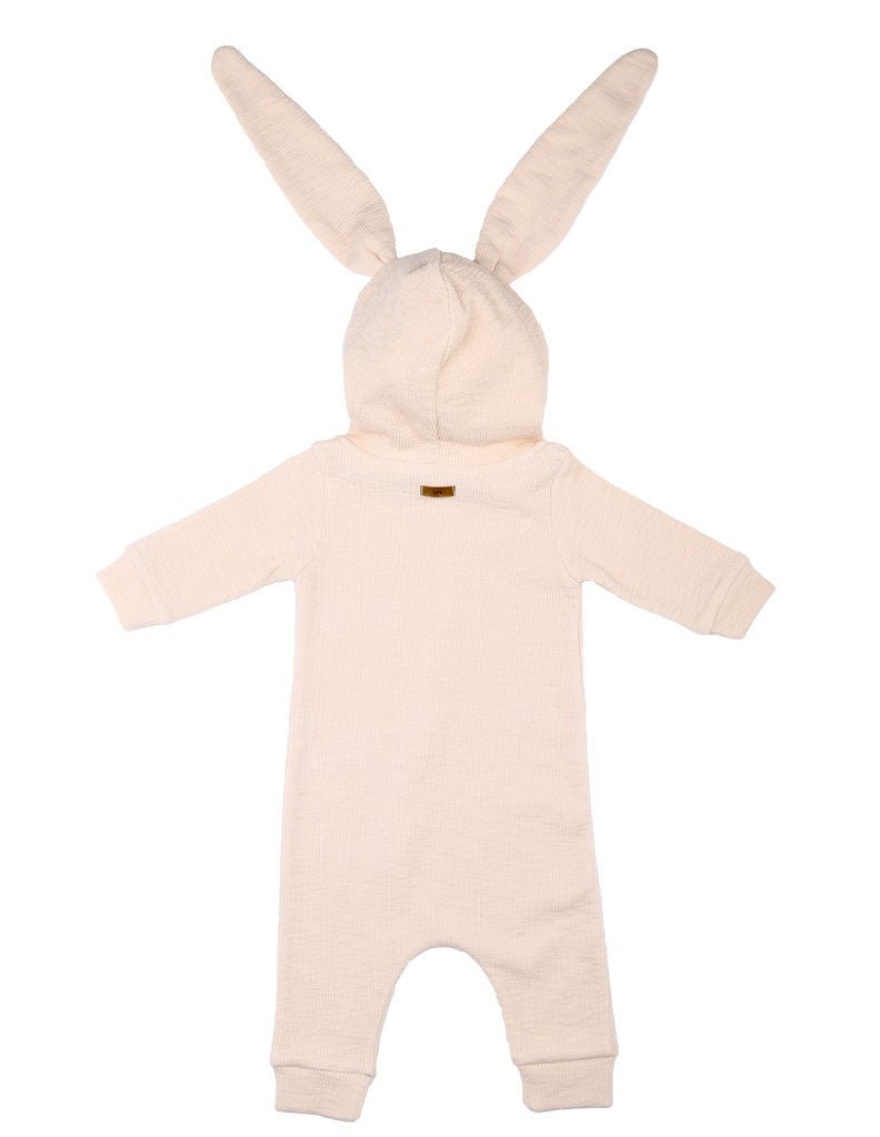 Bunny Hooded Jumpsuit Cream