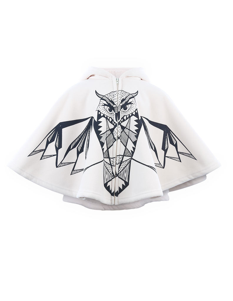 Hooded Owl Cape Ivory