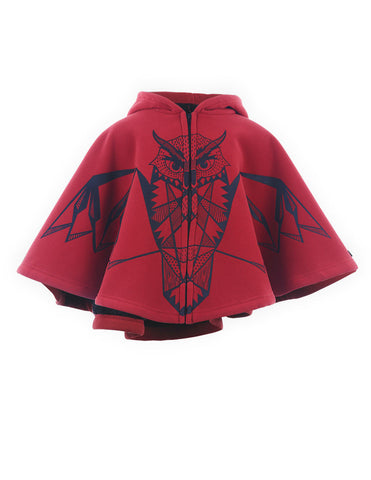 Hooded Owl Cape Red