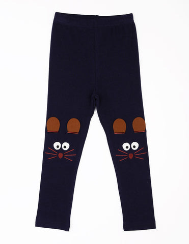 Mouse Leggings Navy