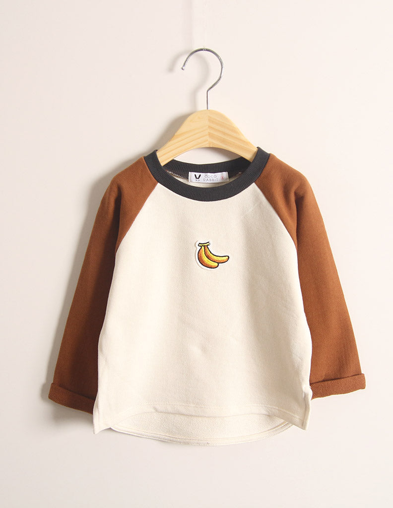 Banana Long Sleeve T-Shirt Brown
