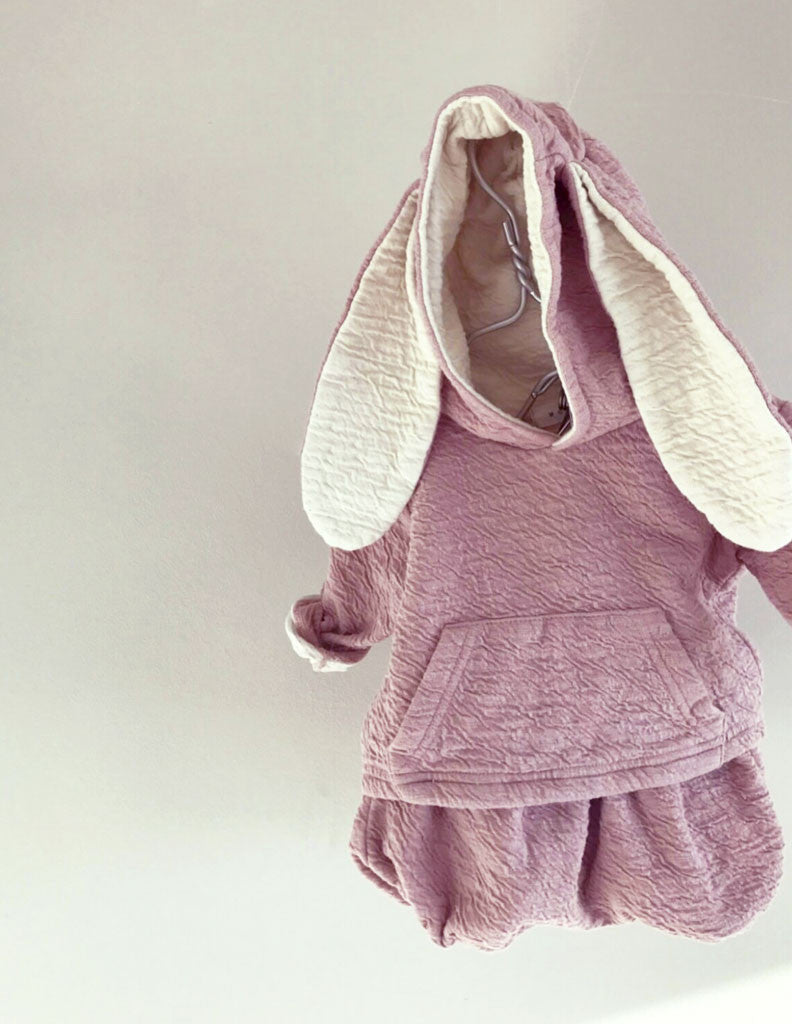Bunny Hoodie and Bloomer Set Pink