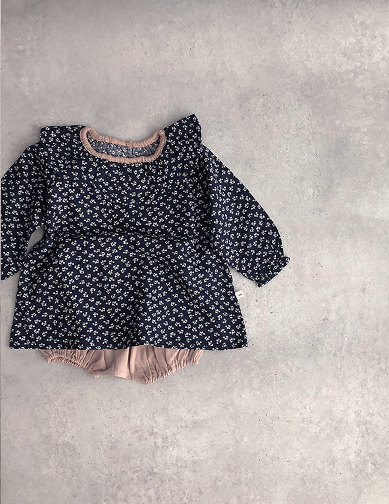 Flower Cara Blouse Navy
