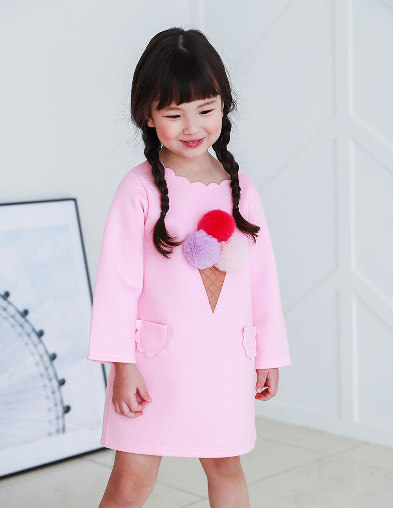Pom-Pom Ice Cream Dress Pink | JJ PARK Pom-Pom Ice Cream Dress Pink | JJ PARK