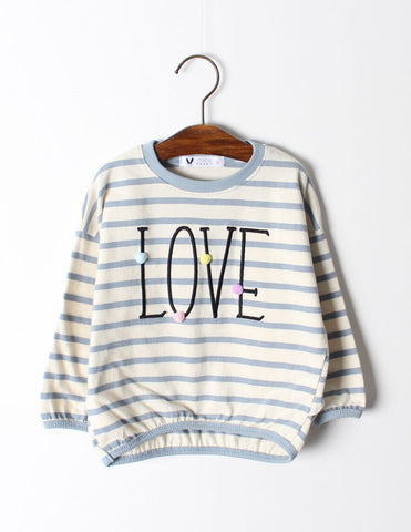 Pom-Pom Love Jumper Blue